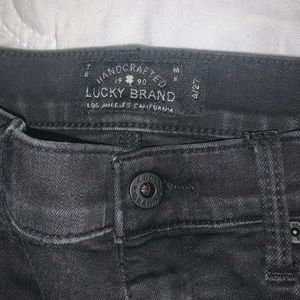LUCKY BRAND BLACK SKINNY JEANS 4
